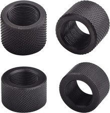 4 Pack 1/2 X 28  5/8 X 24 Thread Protector Steel for .22LR .223 5.56  .308 LR3