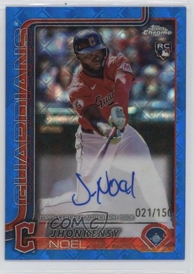 2025 Chrome Logofractor Edition Blue Refractor /150 Jhonkensy Noel Auto RC 10h2