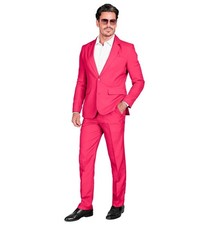 Widmann Pink Party Fashion Suit Jacket, Pants  XL Pink