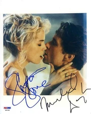 Basic Instinct Douglas and Stone Autographed Signed 8x10 Photo PSA/DNA COA