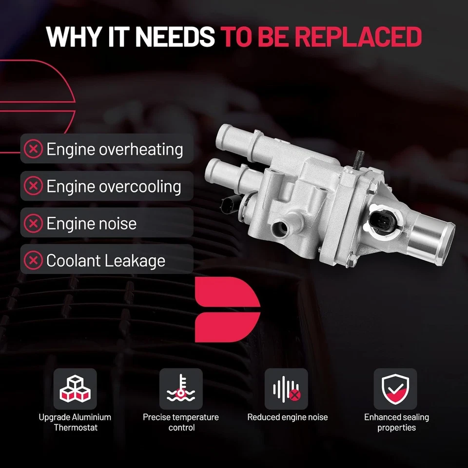 Kit de carcasa de termostato 25192228 para Chevrolet Sonic 2013-2017 1,6 L 25199824 Foto 4 de 4