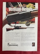 Pubblicità Stampa Vintage 1993 Browning BAR Mark II Venison Helper Pubblicità