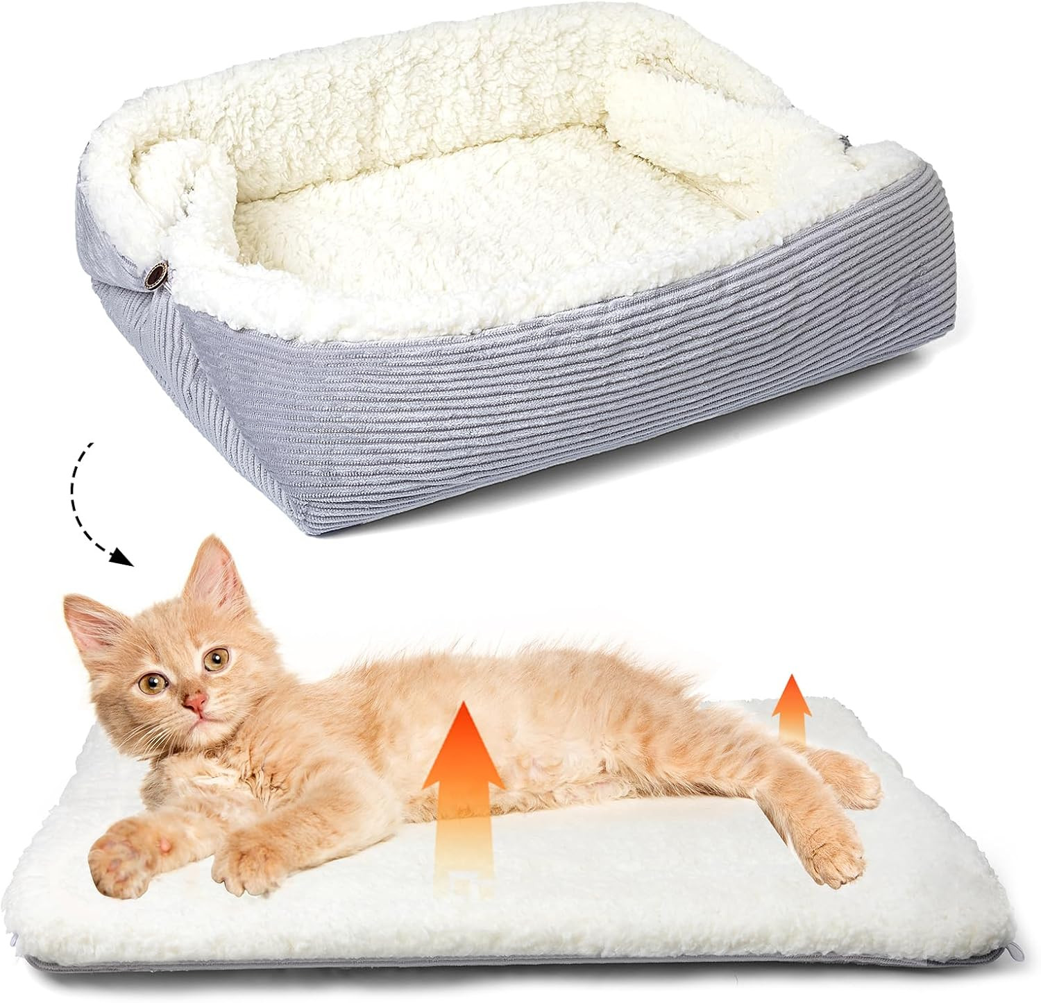 Cuccia Pieghevole 42x38 cm Gatti e Cani Piccoli - Lavabile e Morbida