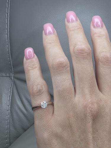 18ct Gold Solitaire Diamond Ring 0.51ct - Picture 9 of 11