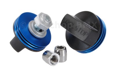 KOOL STOP Intl'l old school BMX finned bicycle brake pads BLUE