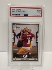 147438712 Aaron Rodgers 2005 Score #352 Rookie RC PSA 6