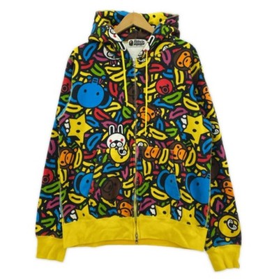 BAPE OG Baby Milo Friends Fruit Full Zip Hoodie vintage Nigo Era RARE Ape Size L