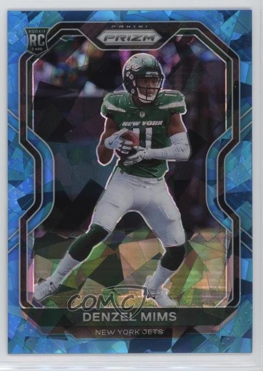 2020 Panini Prizm Rookie Blue Ice Prizm 77/99 Denzel Mims #355 Rookie RC 10k8