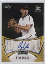 2021 Leaf Draft Base Auto Gold Ryan Cusick #BA-RC2 Auto 10k8
