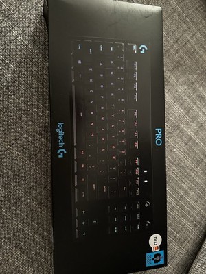 Logitech G PRO TKL Gaming-Tastatur GX Blue Clicky - Schwarz QWERTZ Deutsch