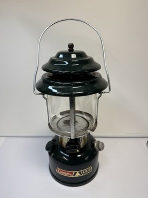 Vintage GREEN COLEMAN CL2 ADJUSTABLE LANTERN 3/84 Double Mantle/GLOBE USA