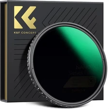 K&F Nano-X Adjustable Variable ND8-128 (3-7 Stop) ND HD Hydrophobic VND Filter