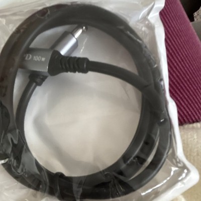 HIEEbee USB Type C to DC 5.5mm Charging Cable Black Up to 100W X00440UZD5