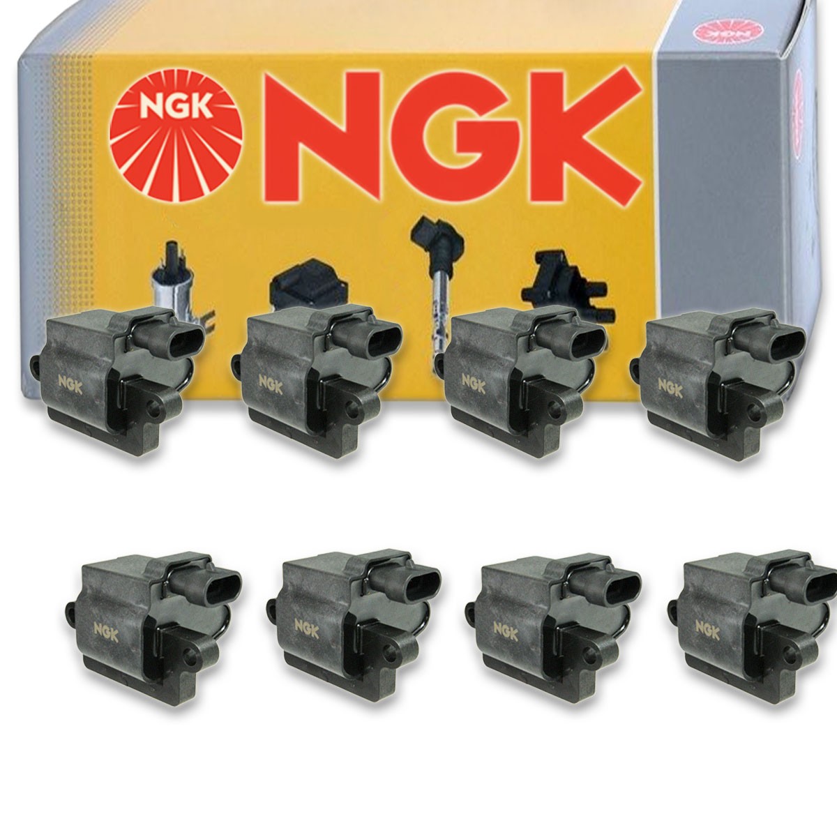 8 pcs NGK Ignition Coil for 2007 Chevrolet Silverado 1500 HD Classic 6.0L V8 lq