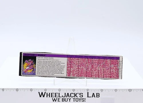 Iguanus Pretender Robot Tech Spec 1988 Vintage Hasbro G1 Transformers