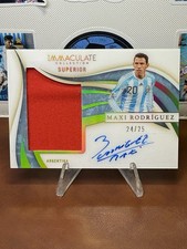 2020 Panini Immaculate - Superior Swatch Signatures Maxi Rodriguez /25 Argentina