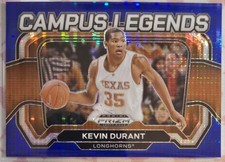 2024-25 PRIZM DRAFT PICKS CAMPUS LEGENDS BLUE PULSAR KEVIN DURANT SN# 14/99