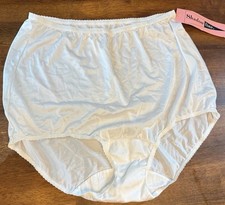New Vintage White Panties SHADOWLINE Satin Lustre Size 8 Luster