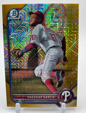 2022 Bowman Chrome Yhoswar Garcia Prospects #BCP-215 Gold Mojo Refractor /50