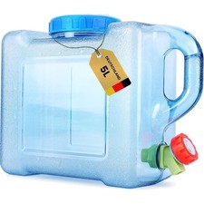 Tragbarer Trinkwasserkanister 5L-15L, mit Hahn, BPA-frei, f&uuml;r Camping, Pickni...