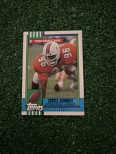 1990 TOPPS FOOTBALL Card # 334 Cortez Kennedy RC Seattle Seahawks AF1