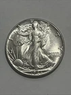 1946-P Philadelphia Walking Liberty Half Dollar, US 50c Silver Coin BU UNC MS
