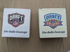 NFL FOOTBALL DRAFT  2002 & 2003 FM RADIO Promo Item Live Audio Coverage RARE 