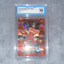 2023-24 Panini Select Donovan Mitchell Red Ice #38 GEM MT 10 Diamond Cavaliers