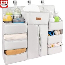 Hanging Diaper Organizer Nursery Baby Essentials Changing Table Crib Storage New