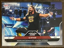 2025 Topps Now WWE #87 AJ Styles SummerSlam