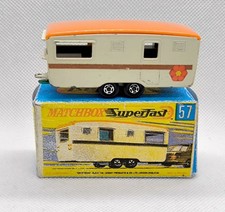 ★ TRAILER CARAVAN (Eccles) - MATCHBOX LESNEY SUPERFAST N°57 - Boite Repro