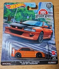 Hot Wheels 2022 Ronin Run Subaru Impreza 22B-STi 1/64 Car - Orange (HCK14)