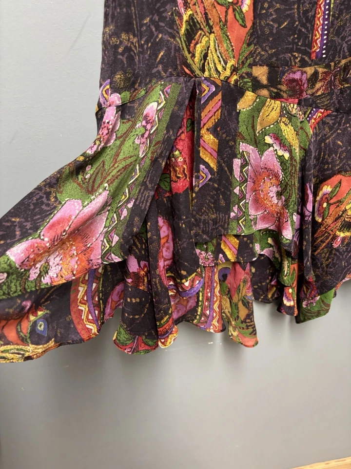 Falda midi floral de retazos fluidos caprichosa de Chico’s de colección ver descripción y fotos Foto 4 de 4