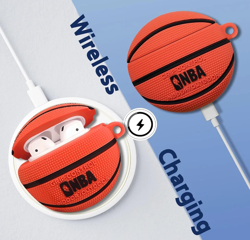Basketball Airpods Pro Case Protective Cover Silicone Kids Teens Girls Boys NBA - image 4 of 4