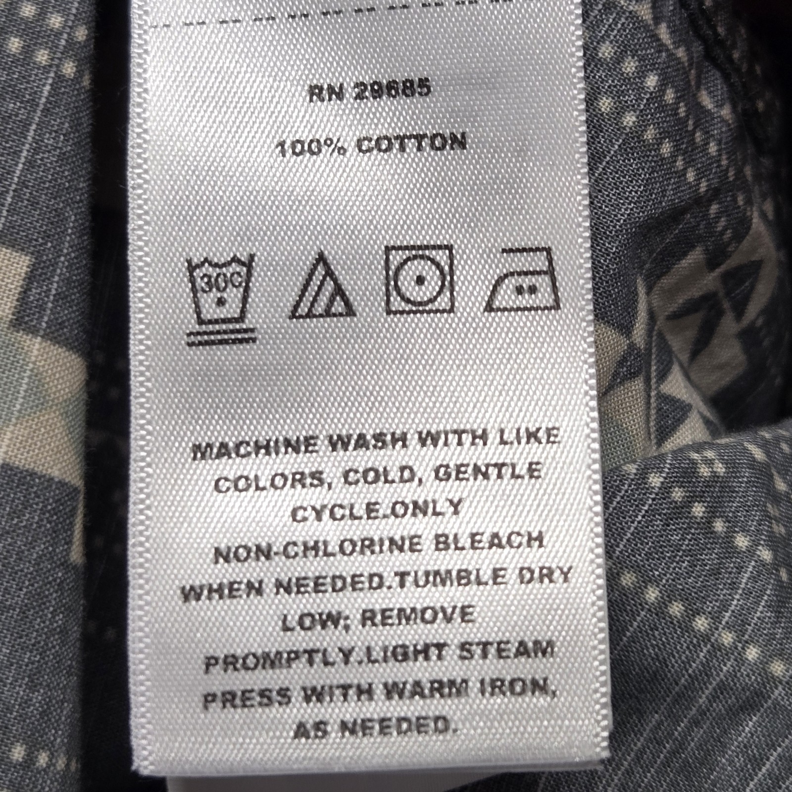 pendleton button up gray  cream pattern shirt siz… - image 8