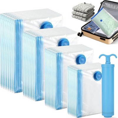 10 x Jumbo Vacuum Storage Bags Travel Space Saver Garment Seal Clothes Organizer