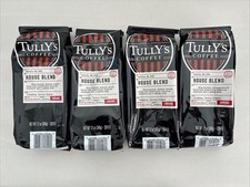 New Tully s Coffee House Blend Ground Coffee Columbian Various 12 Oz - Four