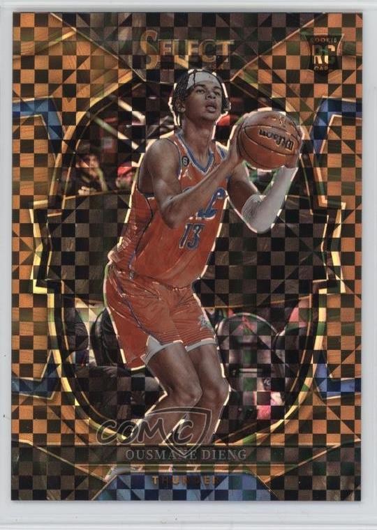 2022-23 Panini Select Concourse Copper Plaid Prizm 3/49 Ousmane Dieng #76 1s2h