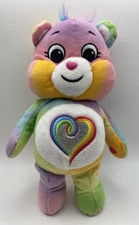 2022 Togetherness Care Bear, 10,” Glitter Belly, 2 Pink Feet, Rainbow,Basic Fun!