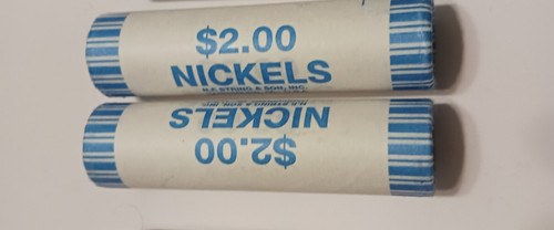 4 Rolls each 2026 P & D NICKELS Philadelphia Denver. Mixed ends showing. 8 total