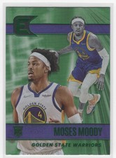 #319 Moses Moody 2021-22 Chronicles Essentials Green RC Golden State Warriors