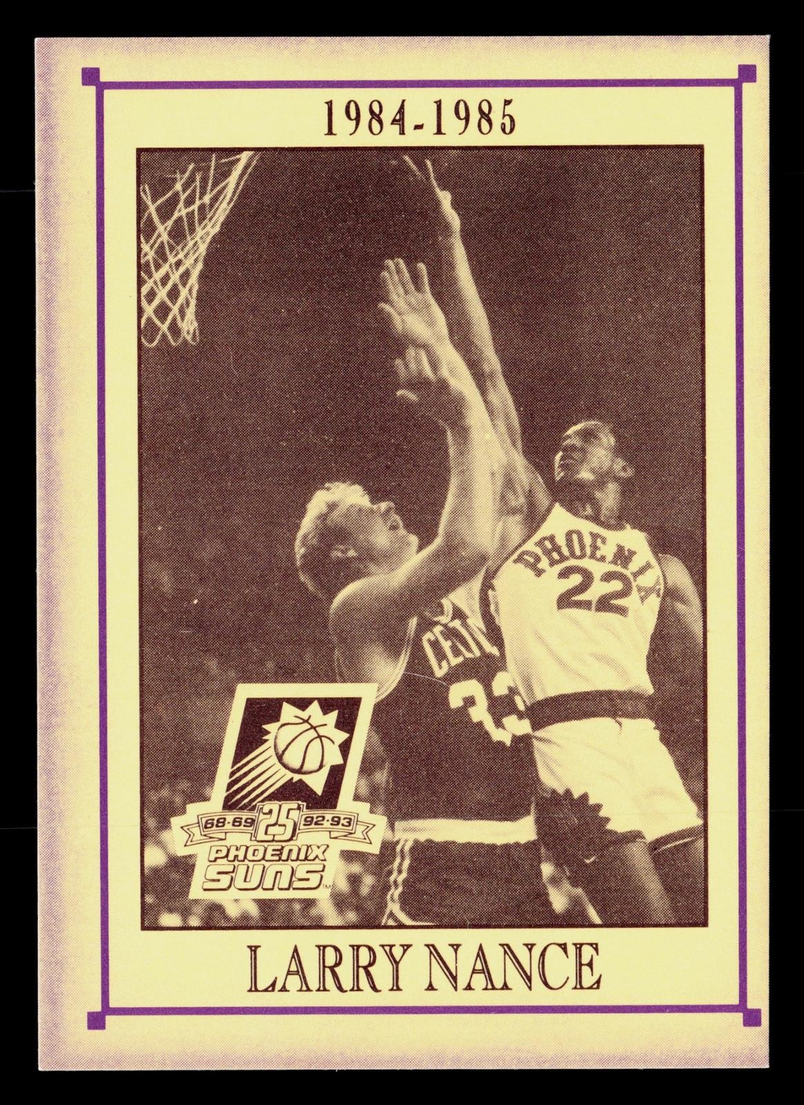 1992-93 Arizona Republic/Gazette Phoenix Suns 25th Anniversary #NNO Larry Nance
