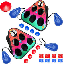 Pool Cornhole Game Floating,Corn Hole Boards Set for All Ages, Outdoor Games for