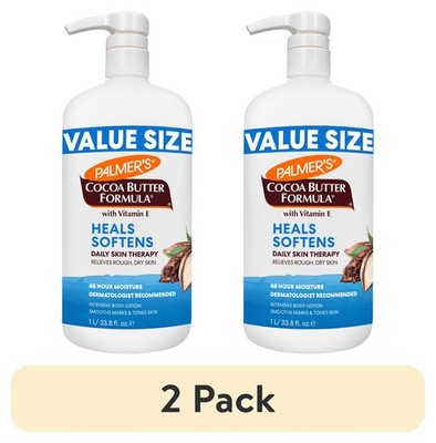 (2 Pack)  Cocoa Butter Formula Daily Skin Therapy Body Lotion for Dry Skin, 33.8