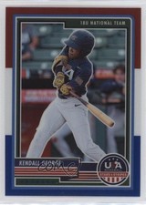 2023 USA Baseball Stars & Stripes Red White Blue Prizm Kendall George #49 0o2b