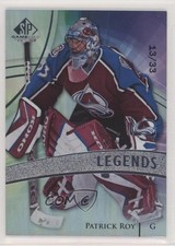 2020-21 Upper Deck SP Game Used Legends 13/33 Patrick Roy #109 HOF wr4