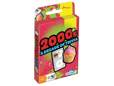 Outset Media 2000's A Decade of Trivia Travel Pack Card Small, Multicolor