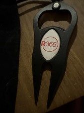 Golf Divot Repair Tool Ballmark Black R365 & Tie Bag Made In USA Hat Trick Golf