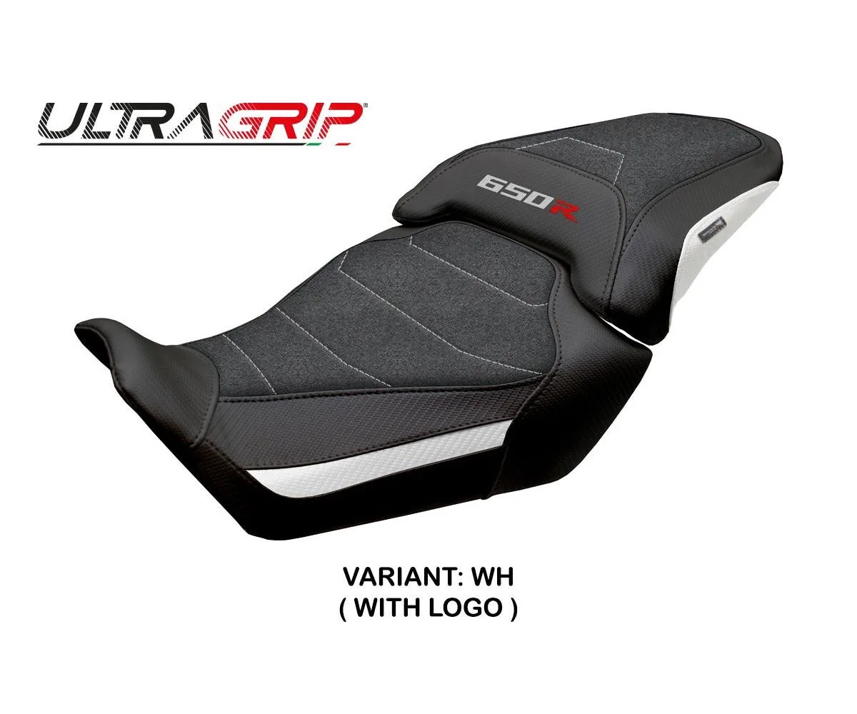 Seat cover Mali UGrip White WH + logo Tpz compatible HONDA CBR 650 R 2024 2026