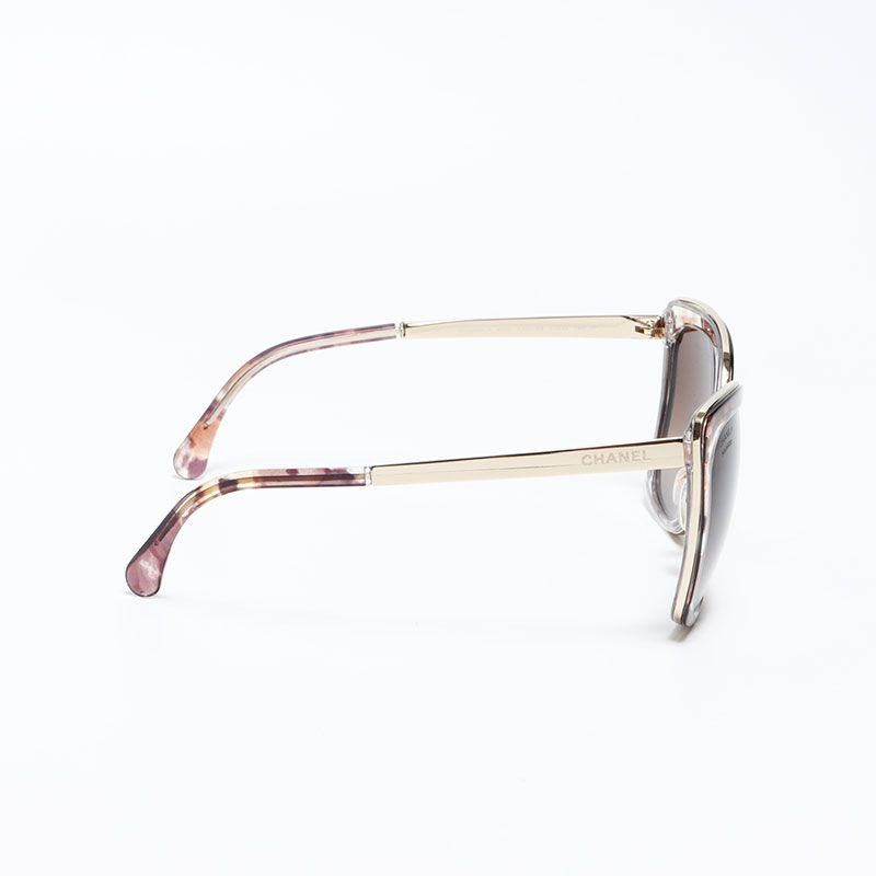 Chanel Brown Tortoiseshell Frame Gradient Square … - image 5